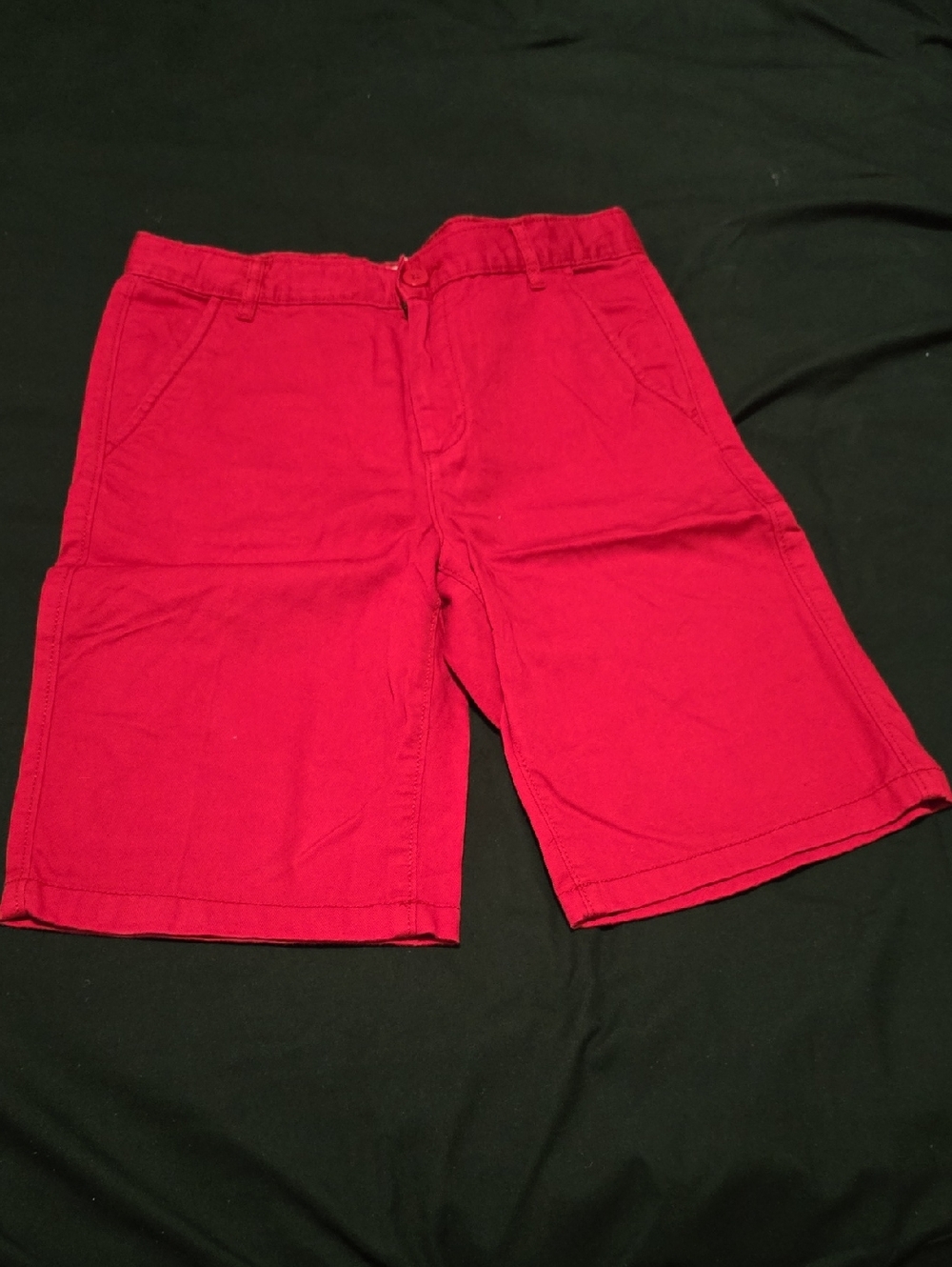 Boy's Bright Red Casual Shorts